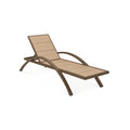 Gartenliegen Aluminium Braun Beige
