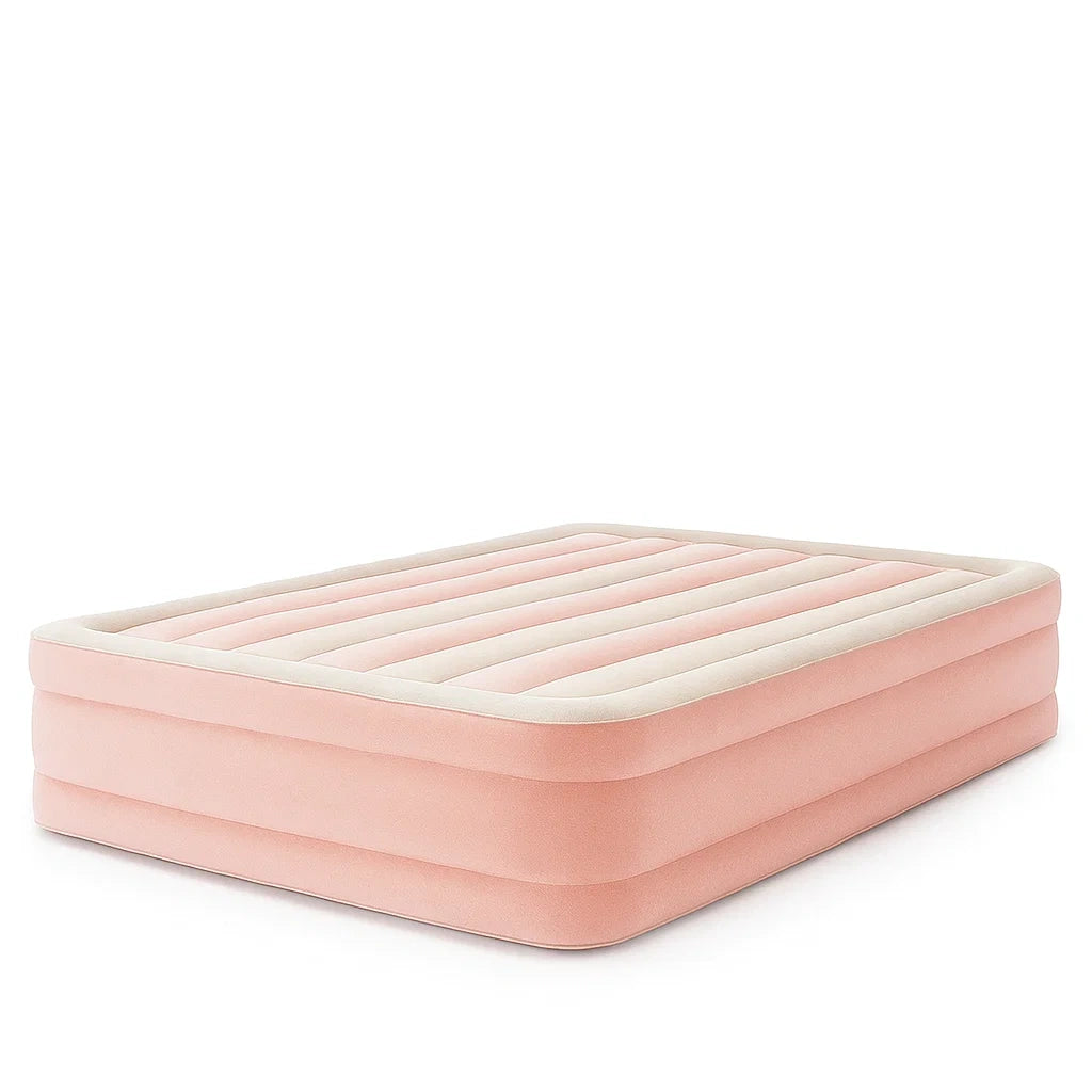 Aufblasbare Doppelbettmatratze PVC Rosa