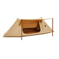 Campingzelt Baumwolle Beige 200x100x80 cm wasserdicht