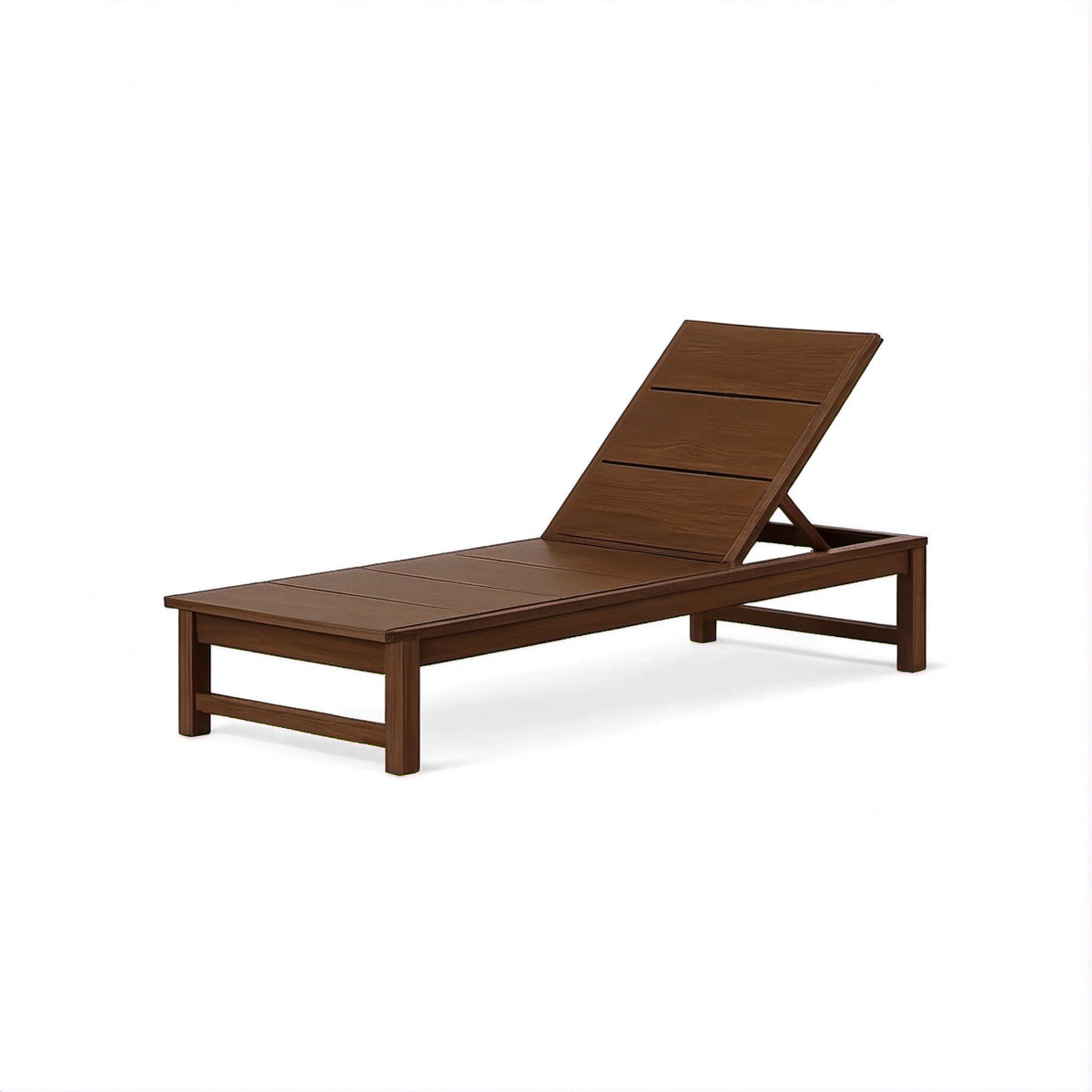 Sonnenliege Holz Braun Verstellbar 200 x 70 x 30 cm