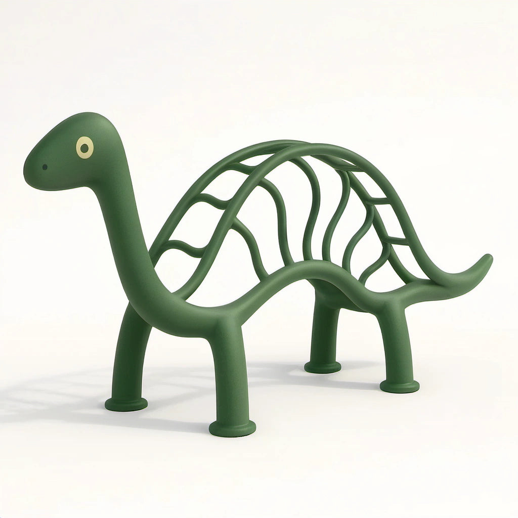 Grünes Dinosaurier-Spielgerät, Kunststoff